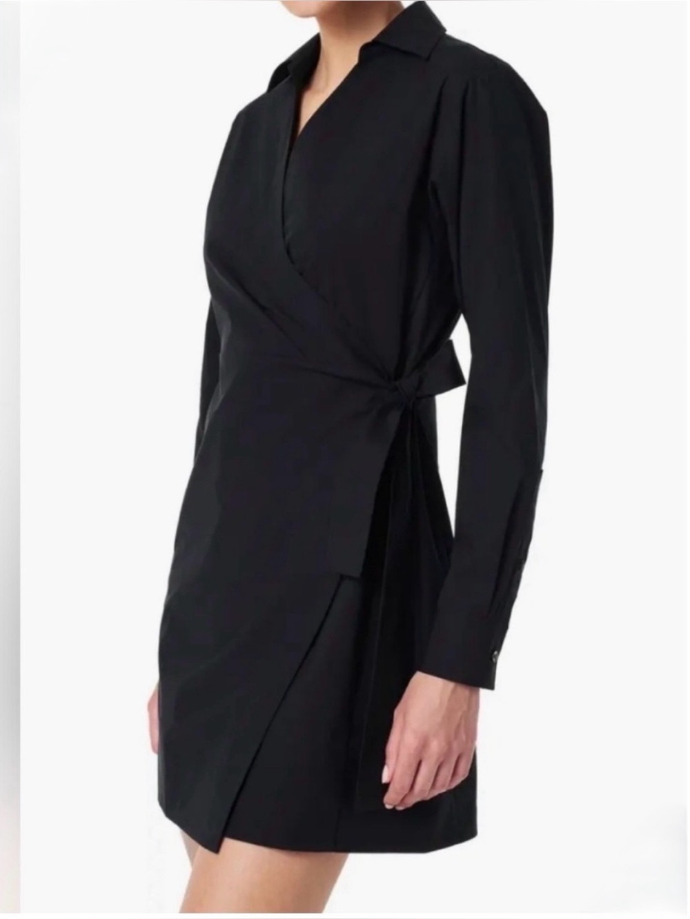 SPANX The Best Stretch Cotton Poplin Wrap Shirtdress